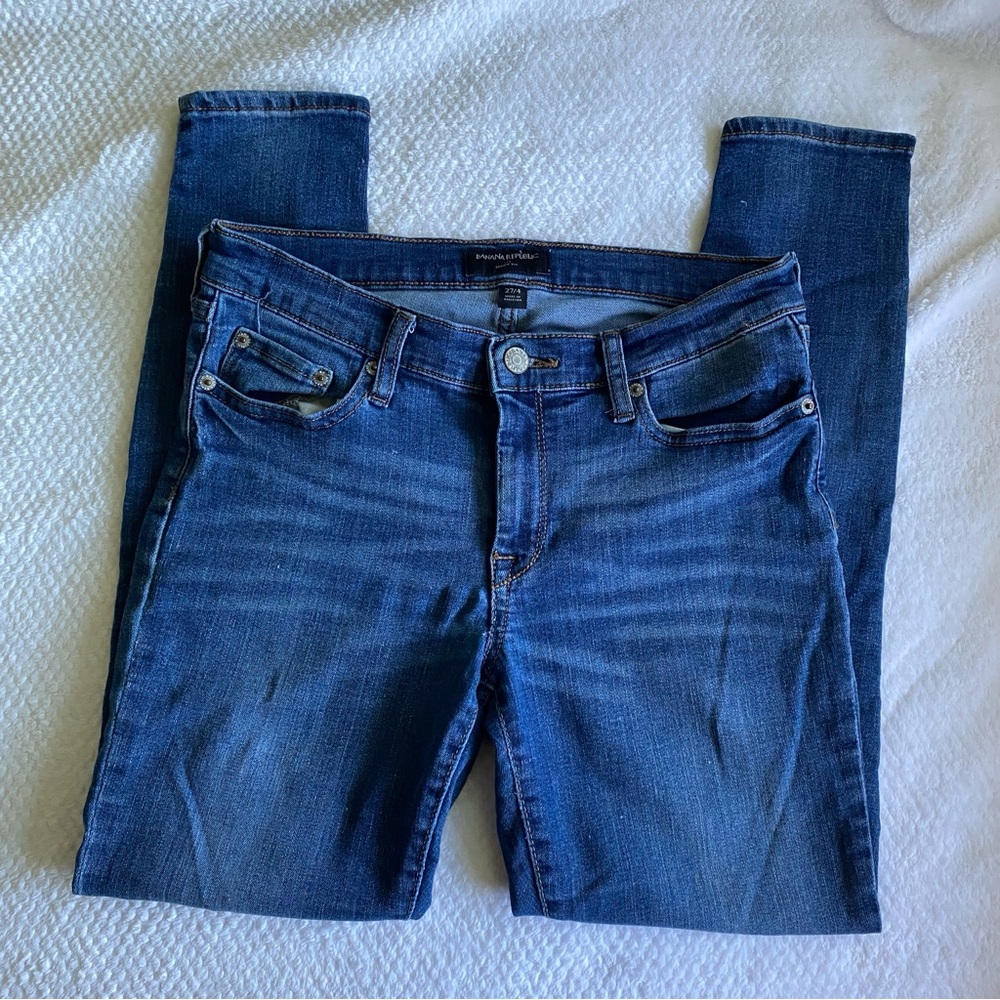 Banana Republic Dark Blue Skinny Jeans - Women's